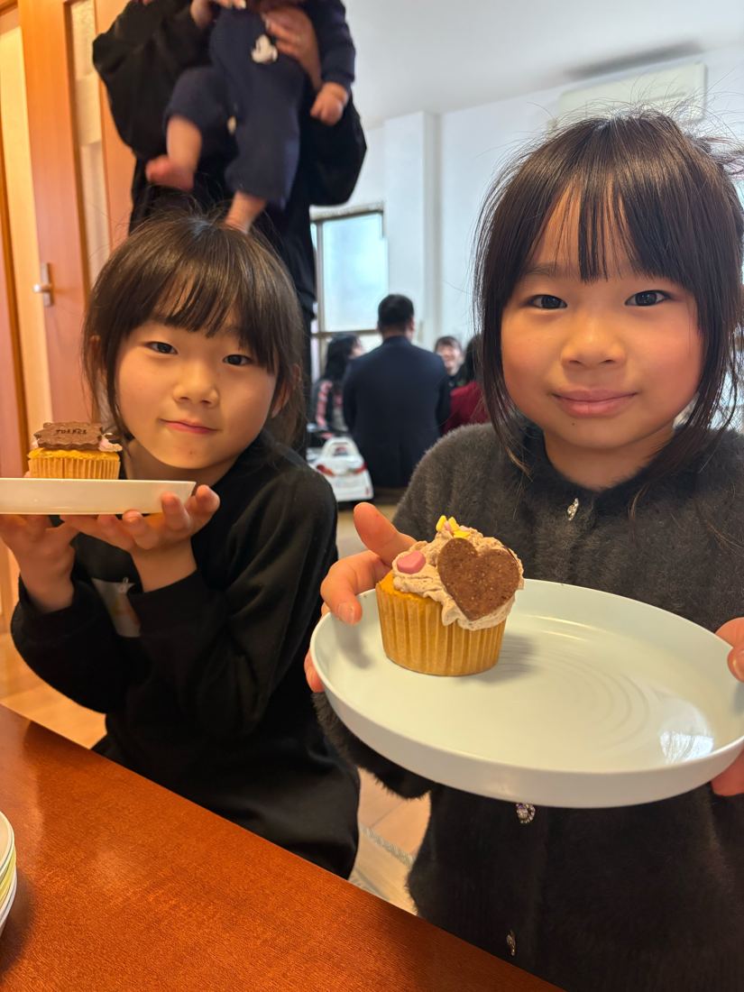 手づくりのカップケーキ